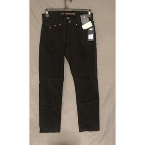 U.S. Polo Assn. NEW Men's Black Slim Straight Stretch Jeans Size 30/30